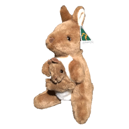 Little Kangaroo with Joey 10" 25cm